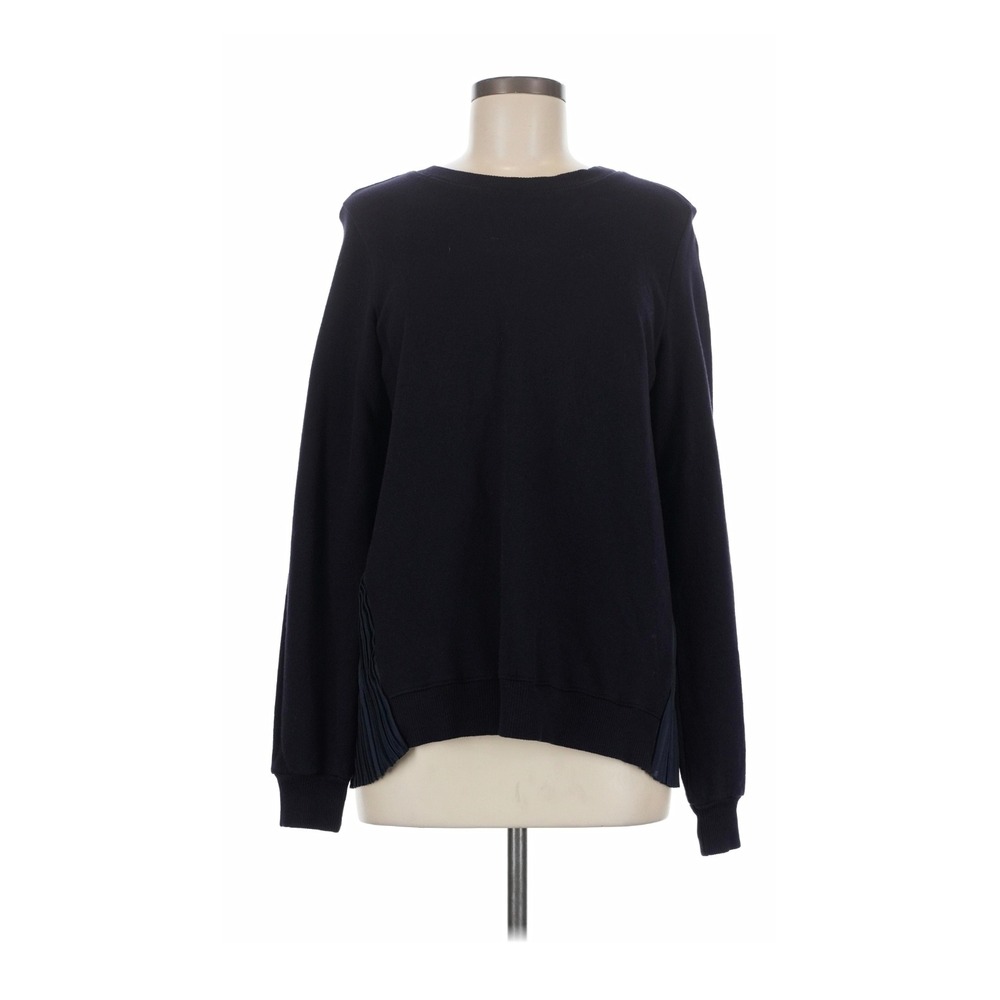Clu Navy Blue Pleated Back Sweatshirt WL16F3038 Made in USA Medium